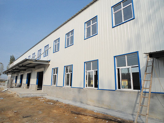 Besonders angefertigte bemalte Stahlkonstruktion Lager Hot Galvanized